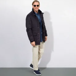 New Chinchilla, Cashmere And Mink Fur Jacket Mens Outerwear