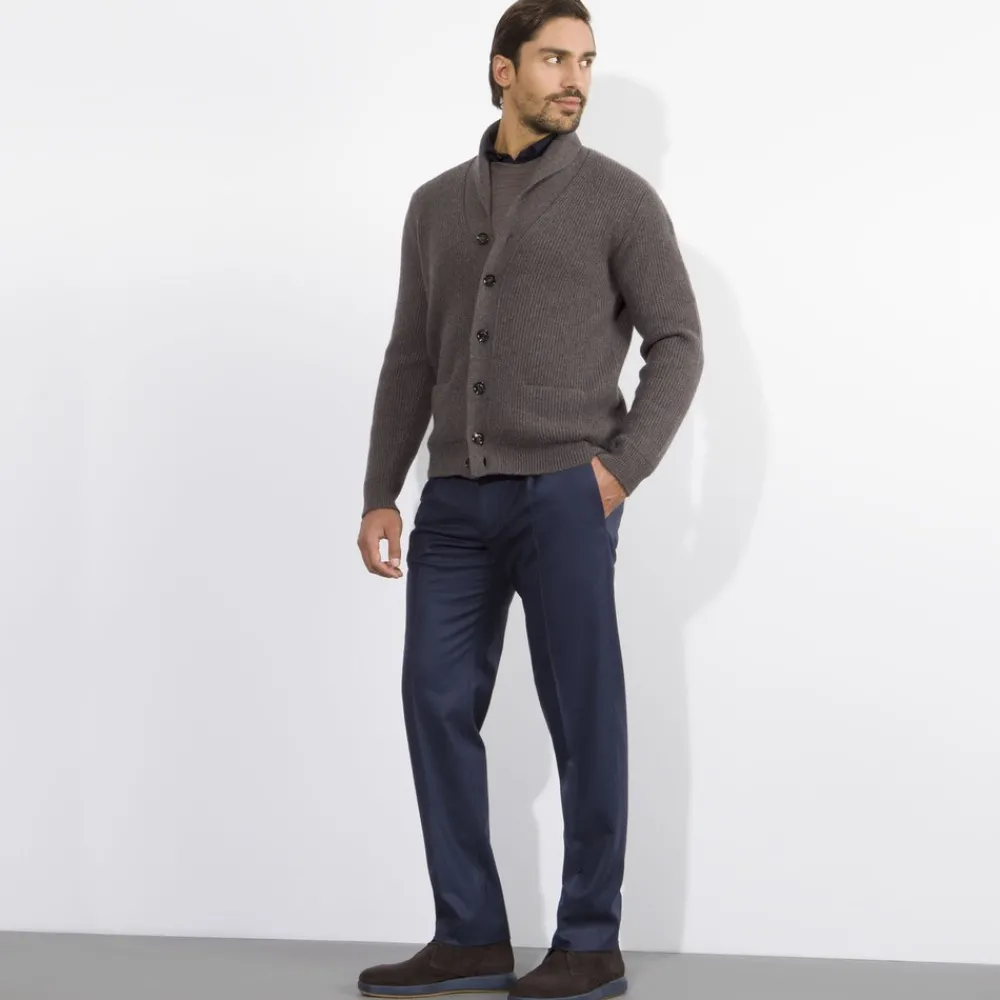 New Chunky Knit Cardigan Mens Knitwear