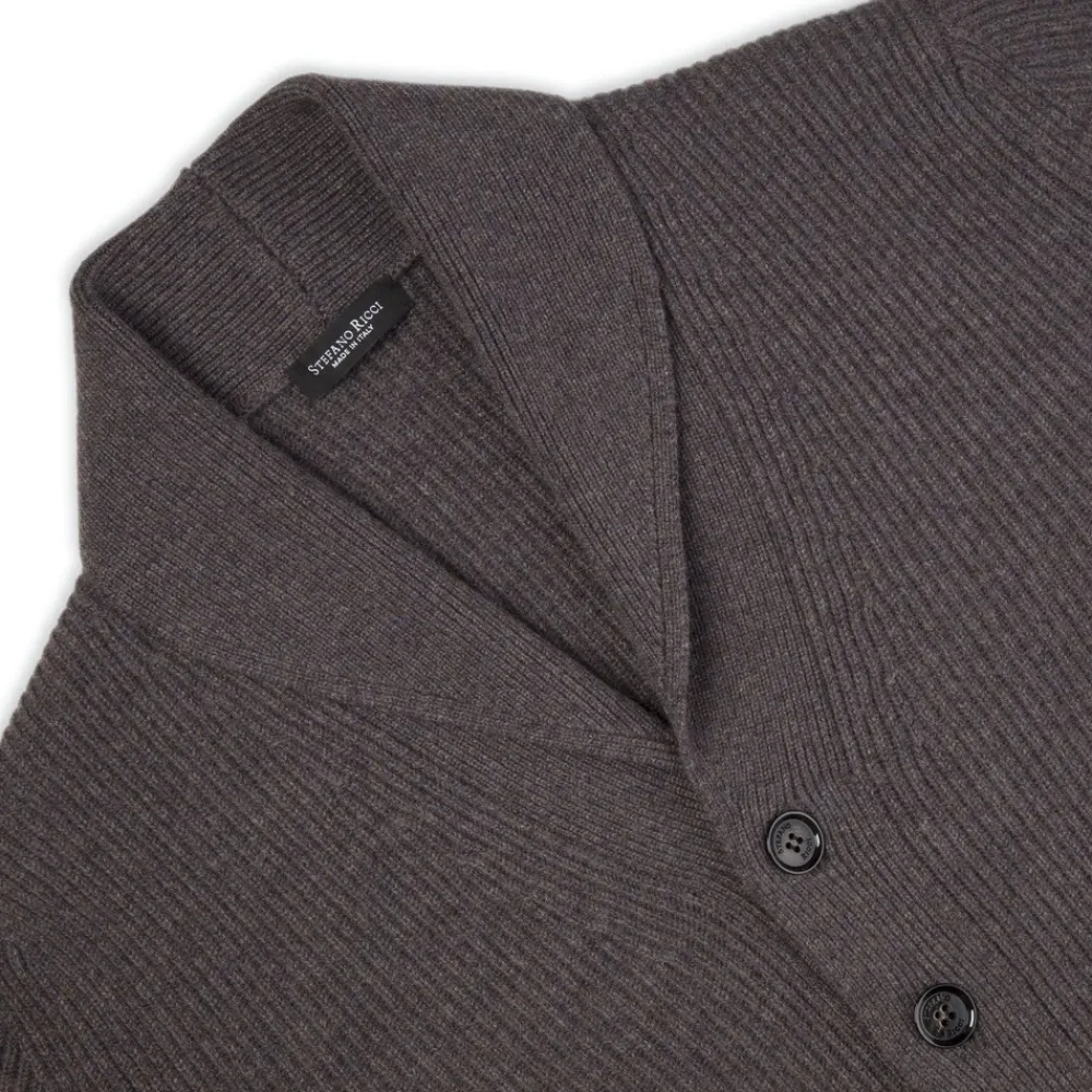 New Chunky Knit Cardigan Mens Knitwear