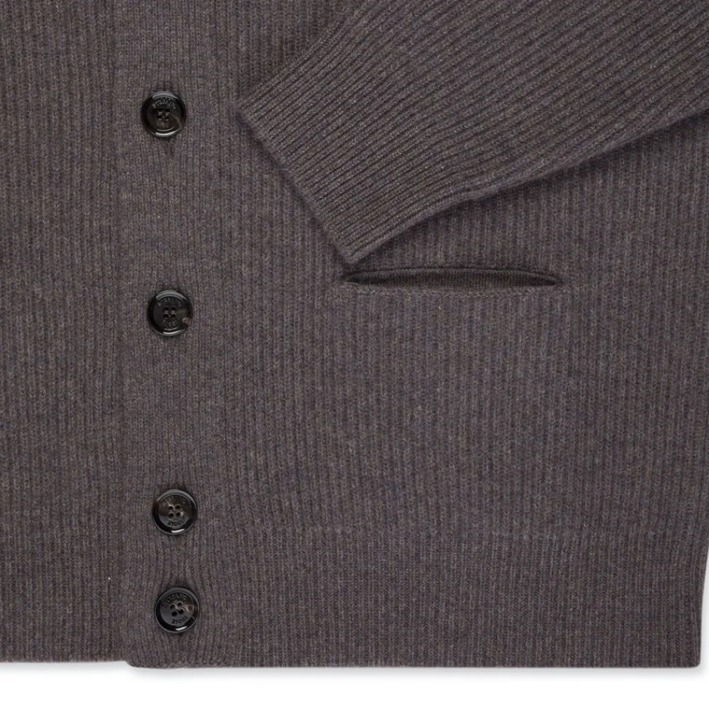 New Chunky Knit Cardigan Mens Knitwear