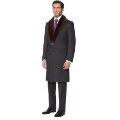 Flash Sale Coat With Mink Fur Collar Mens Outerwear