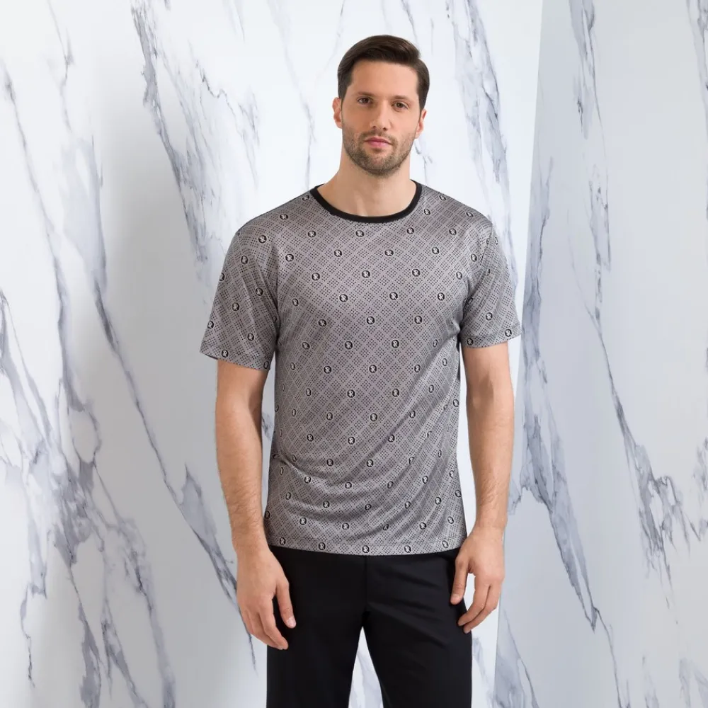 Cheap Crewneck Silk T-Shirt Mens T-Shirts