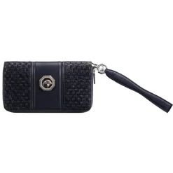 Cheap Crocodile And Calfskin Leather Zip Wallet Small Leather Goods