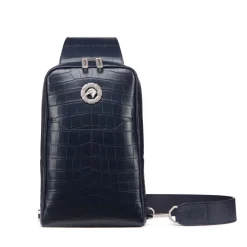 Fashion Crocodile And Calfskin Leather Sling Backpack Bags