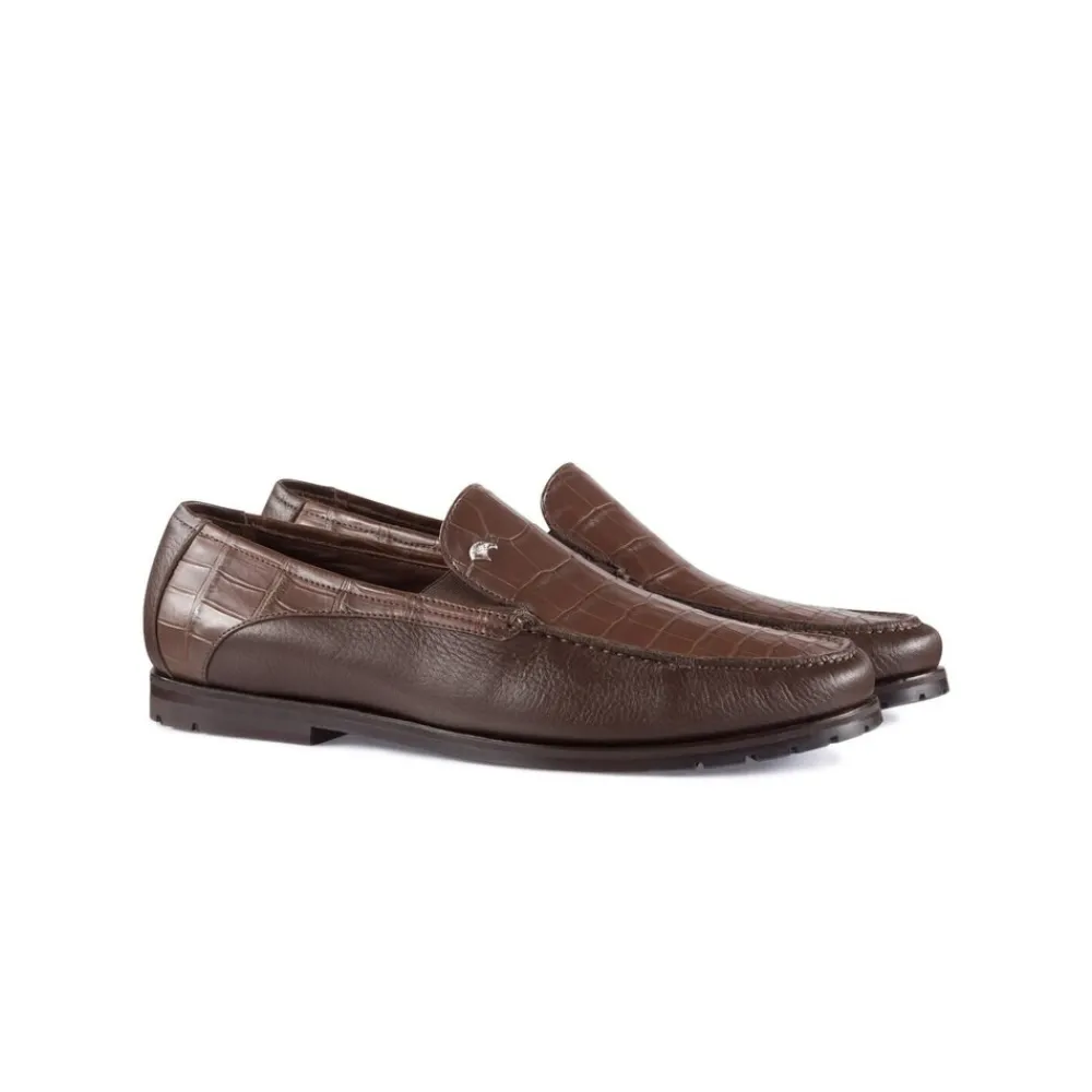 Online Crocodile And Deerskin Loafers Loafers