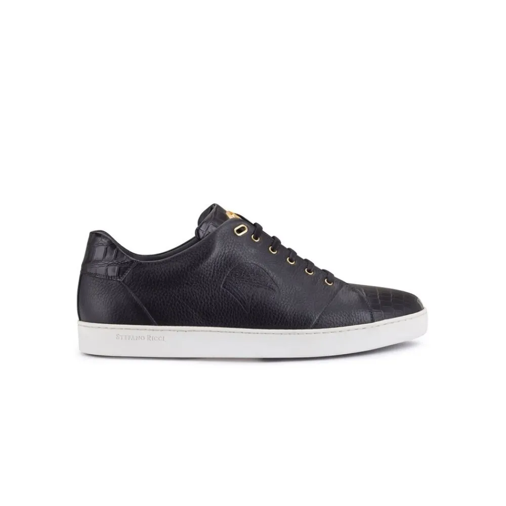 Online Crocodile And Deerskin Sneakers Sneakers