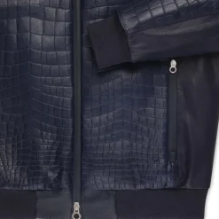 Flash Sale Crocodile, Lamb And Deerskin Leather Blouson Mens Outerwear