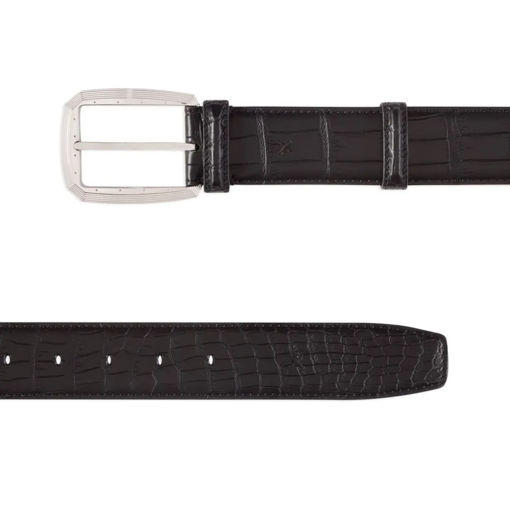 Outlet Crocodile Leather Belt Belts