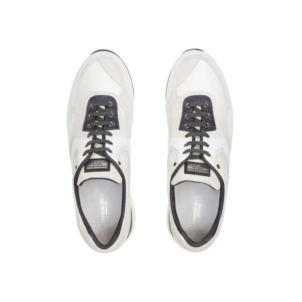 Hot Crocodile Leather Sneakers Sneakers