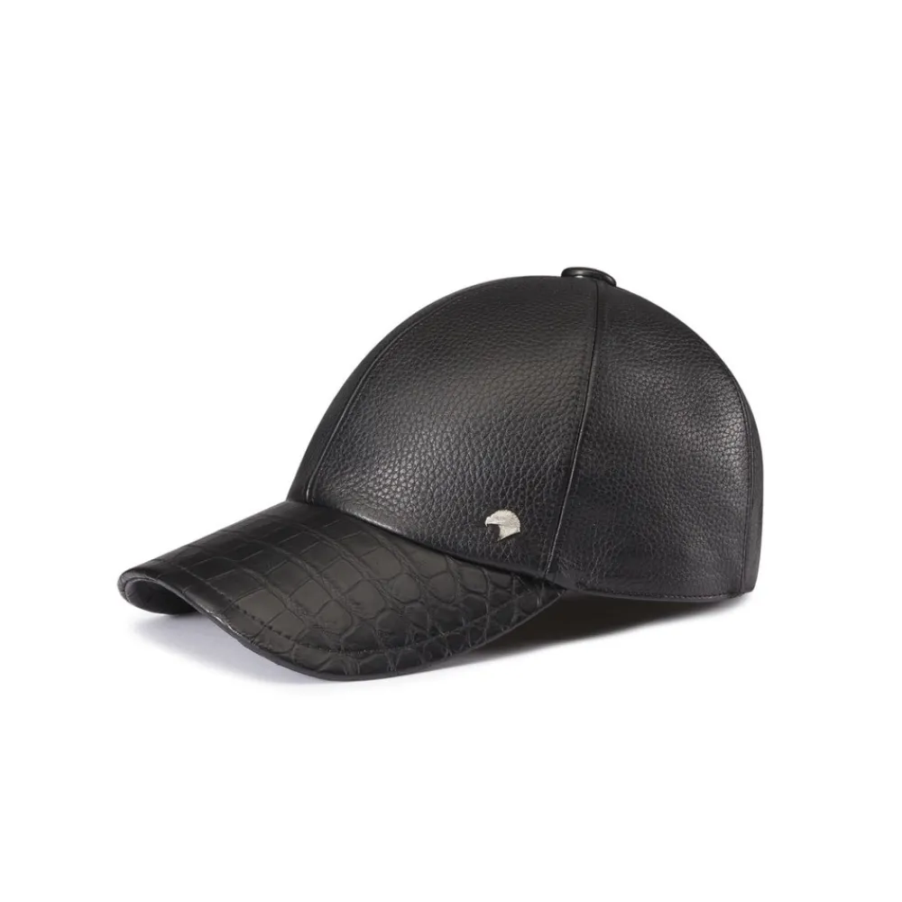 Flash Sale Deerskin And Crocodile Leather Baseball Cap Hats