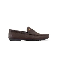 Online Deerskin And Crocodile Leather Penny Loafers Loafers