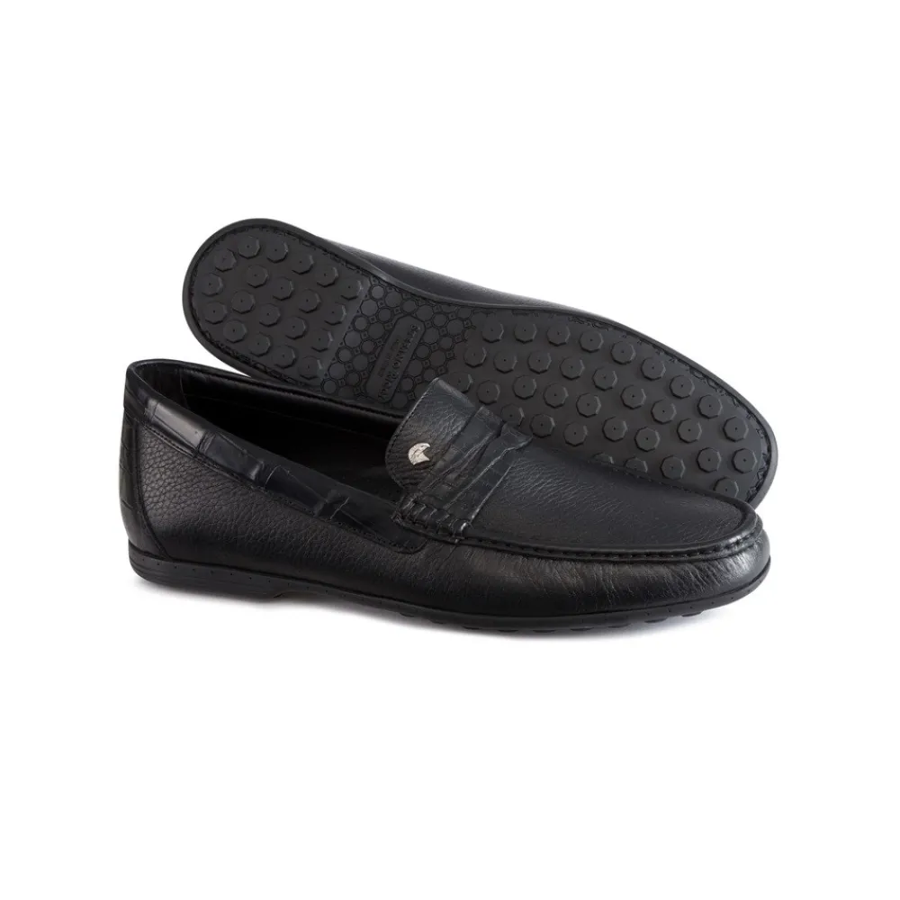 Hot Deerskin And Matted Crocodile Loafers Loafers