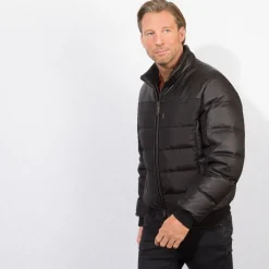 Best Sale Deerskin And Silk Down Blouson Mens Outerwear