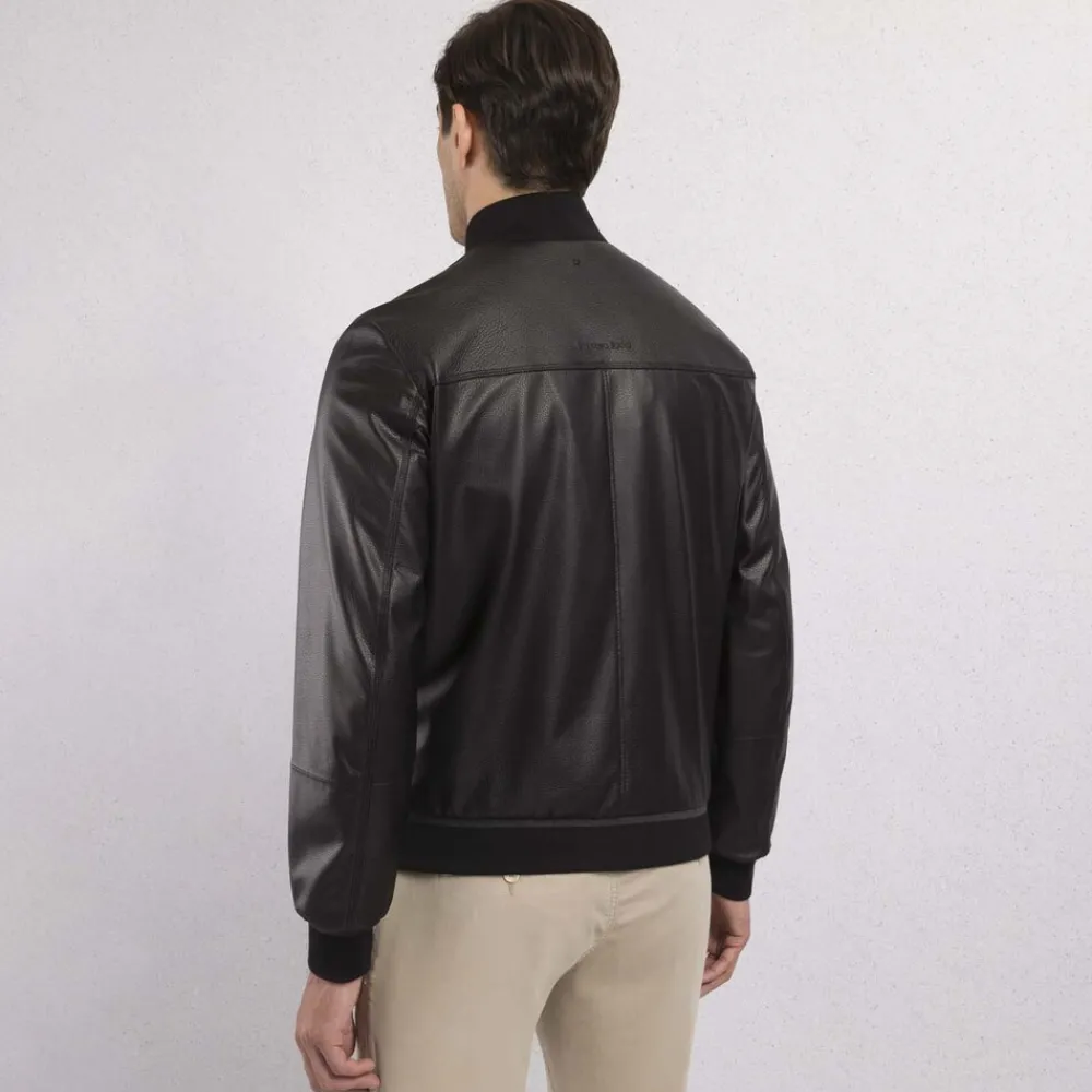 Outlet Deerskin Leather Blouson Mens Outerwear