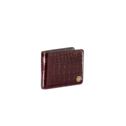Store Diamante Crocodile And Calfskin Bifold Wallet Small Leather Goods