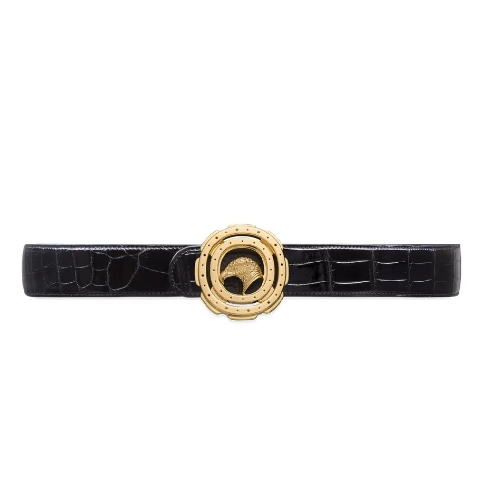 New Diamante Crocodile Leather Belt Belts