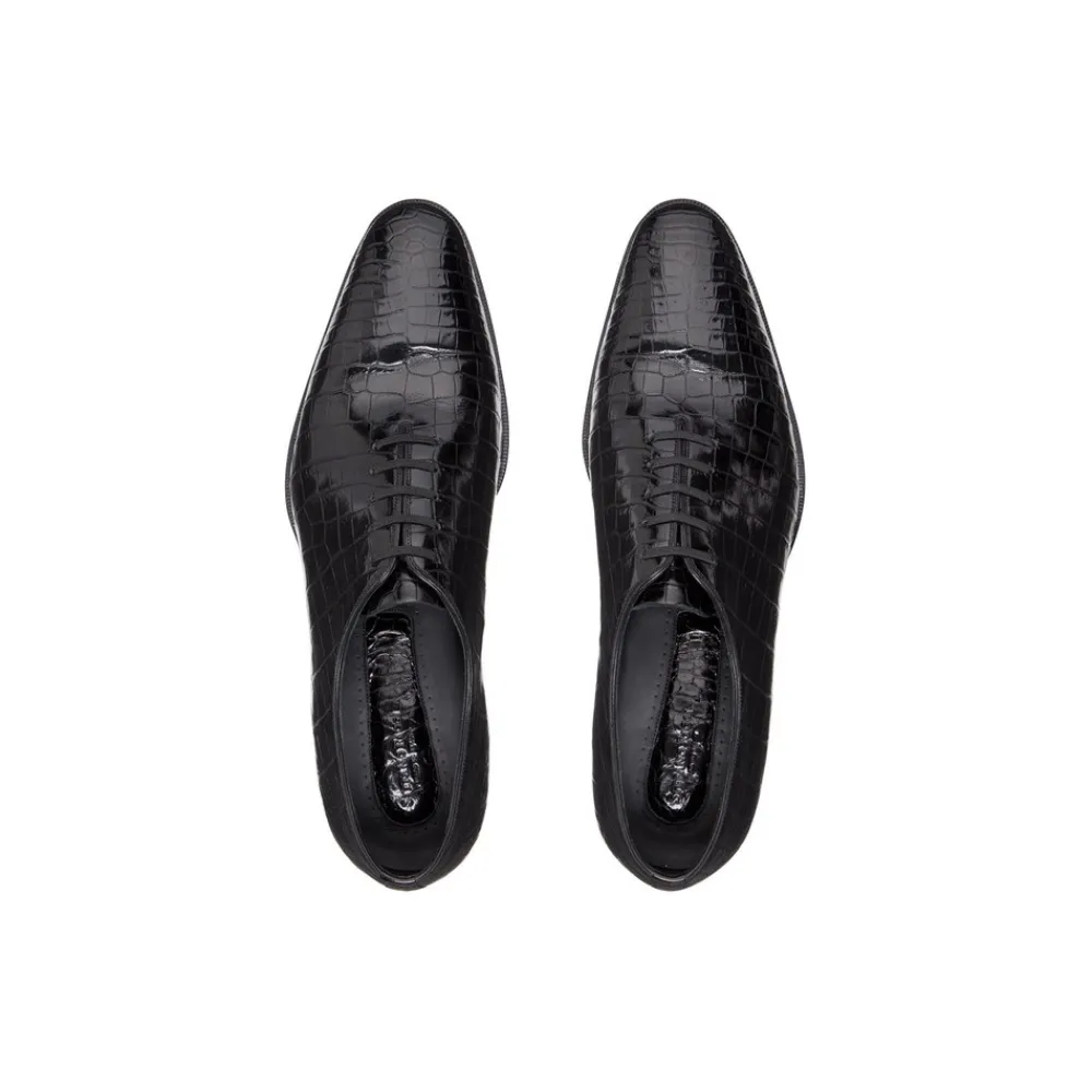 Cheap Diamante Crocodile Leather Oxford Shoes Oxford & Derbies