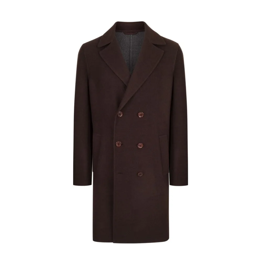 Hot Double Breasted Deconstructed Coat Mens Outerwear