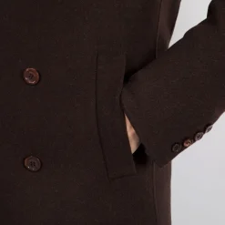 Hot Double Breasted Deconstructed Coat Mens Outerwear