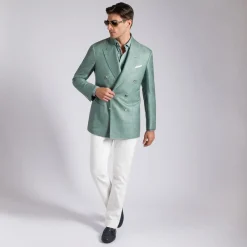 Outlet Double-Breasted Fiesole Jacket Mens Jackets