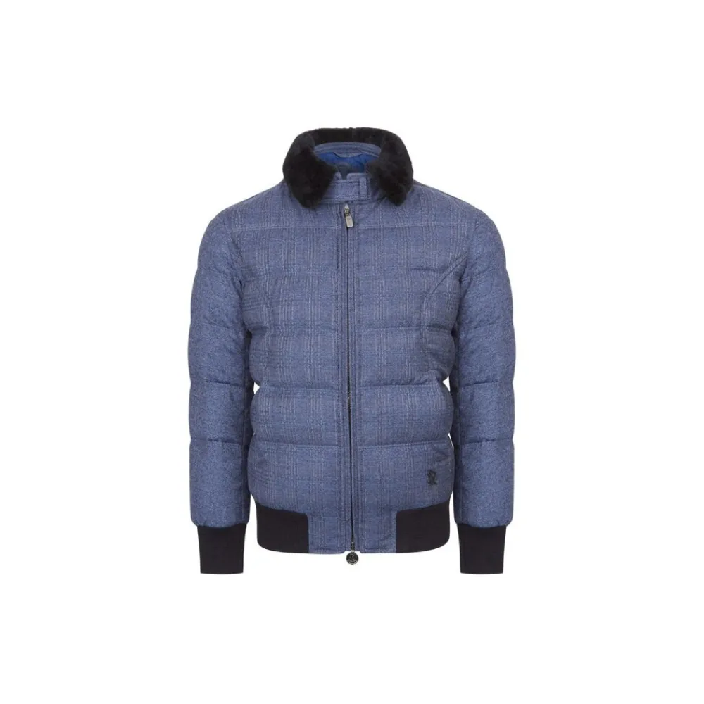 Outlet Down Blouson With Mink Fur Collar Junior Outerwear
