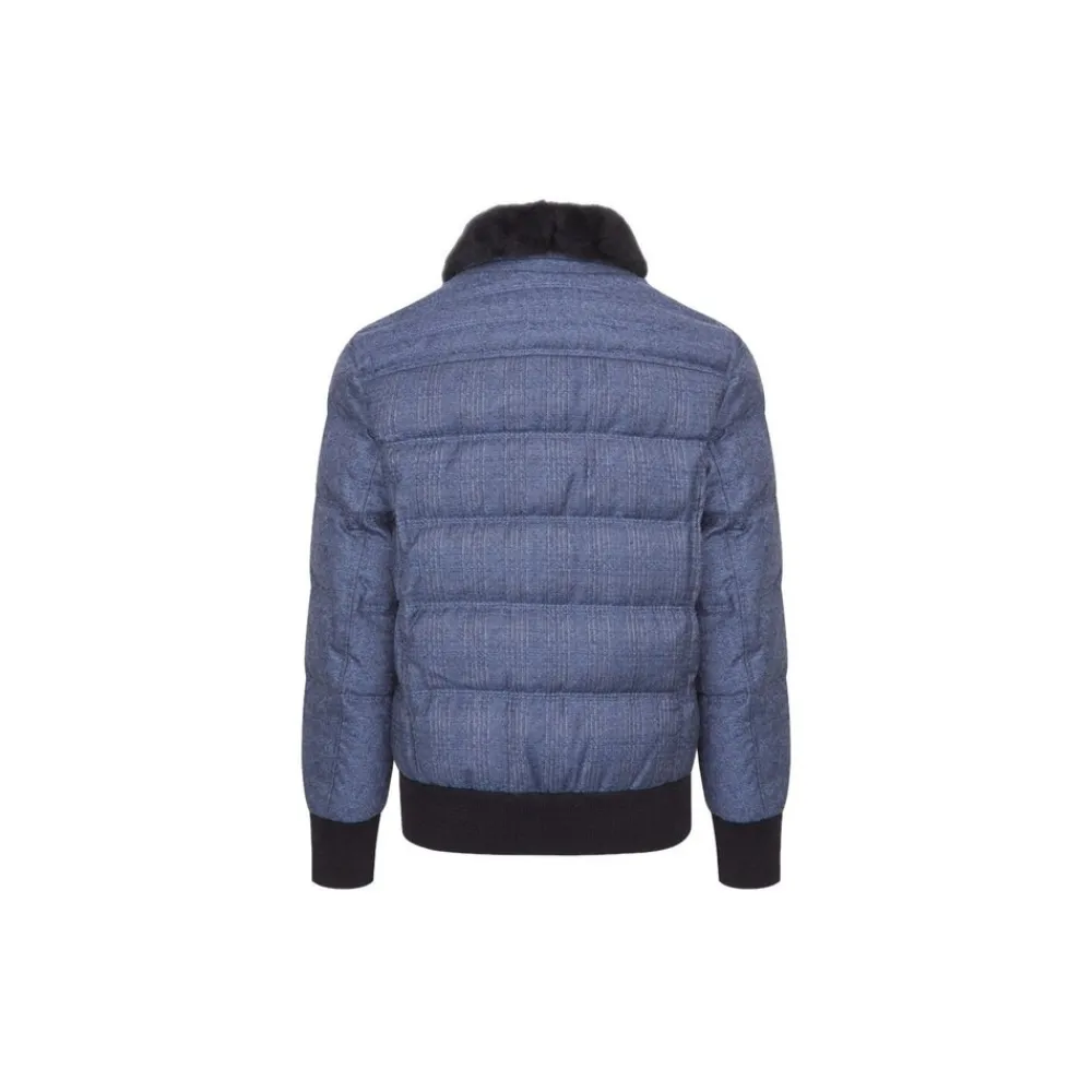 Outlet Down Blouson With Mink Fur Collar Junior Outerwear