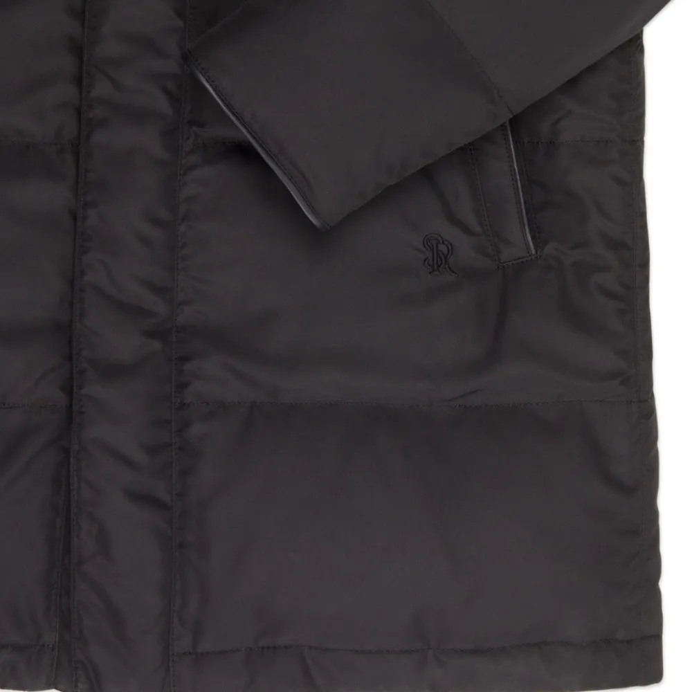 Clearance Down Coat With Beaver Fur Collar Mens Outerwear