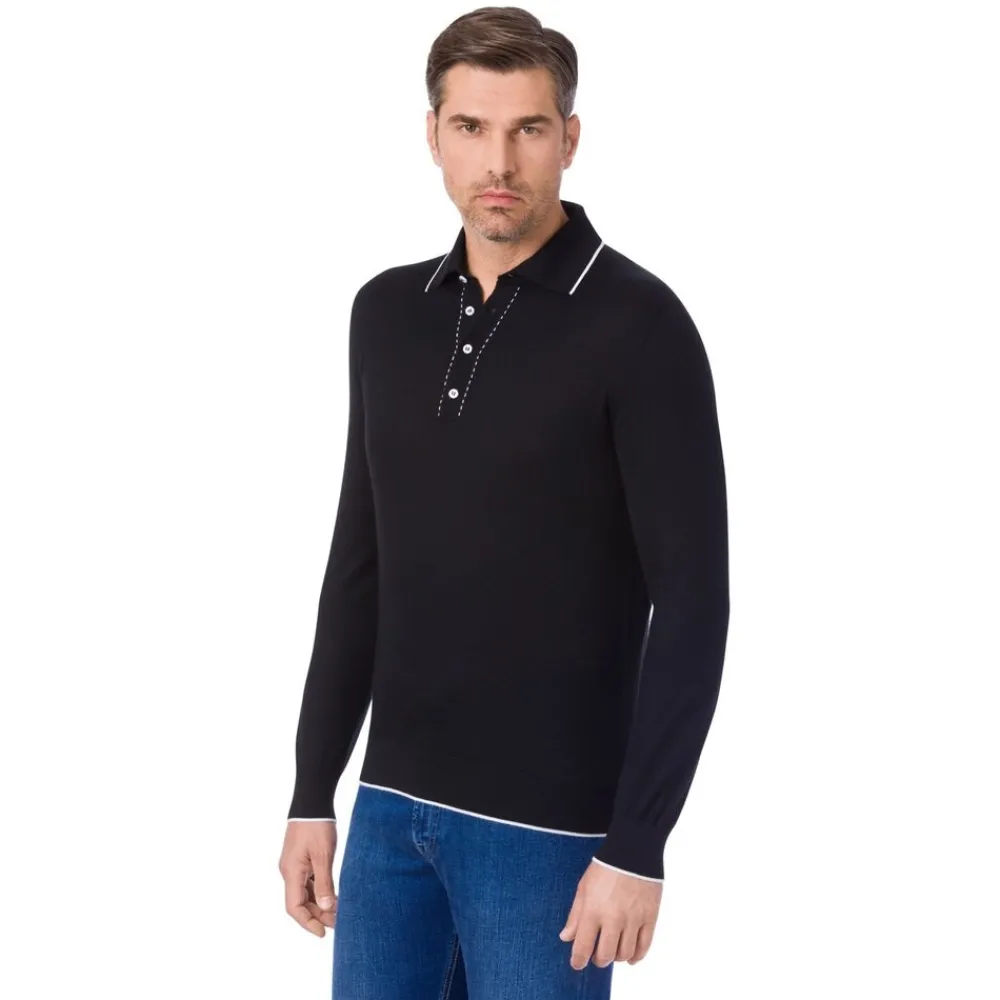 New Four Button Polo With Hand Embroidery Mens Last Sizes