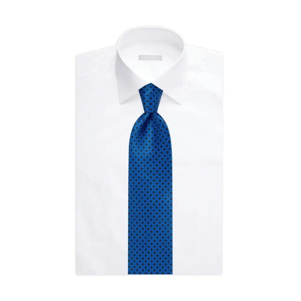 New Hand Printed Silk Tie Ties