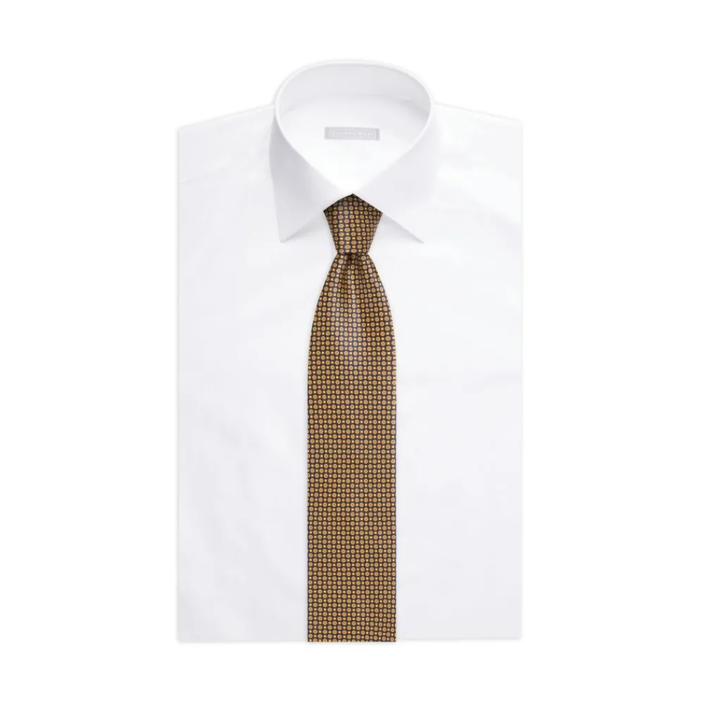New Hand Printed Silk Tie Ties