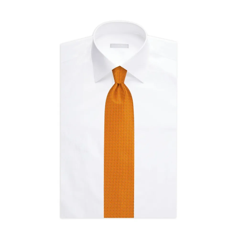 New Hand Printed Silk Tie Ties