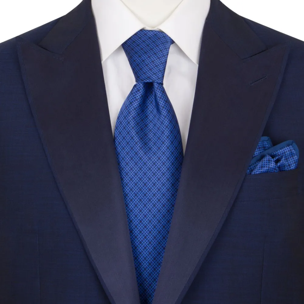 Online Hand Printed Silk Tie Set Ties