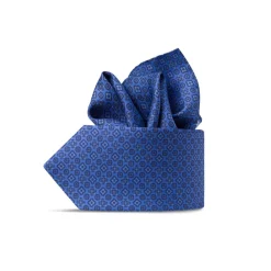 Outlet Hand Printed Silk Tie Set Ties