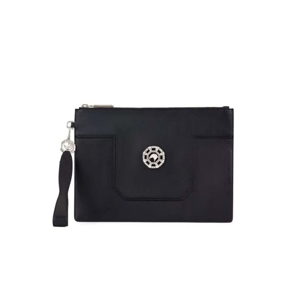 Online Handmade Calfskin Document Holder Bag Small Leather Goods