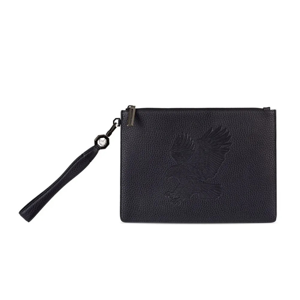 Store Handmade Calfskin Document Holder Bag Small Leather Goods