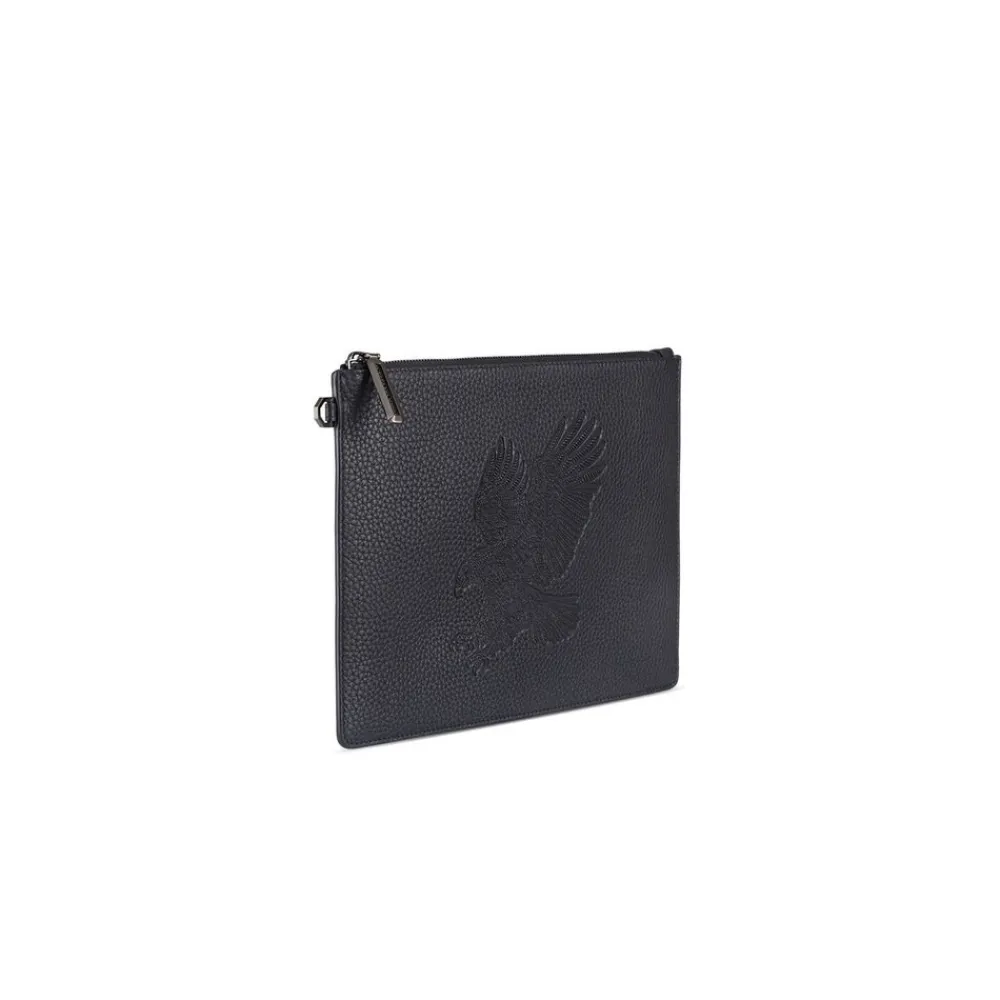 Store Handmade Calfskin Document Holder Bag Small Leather Goods
