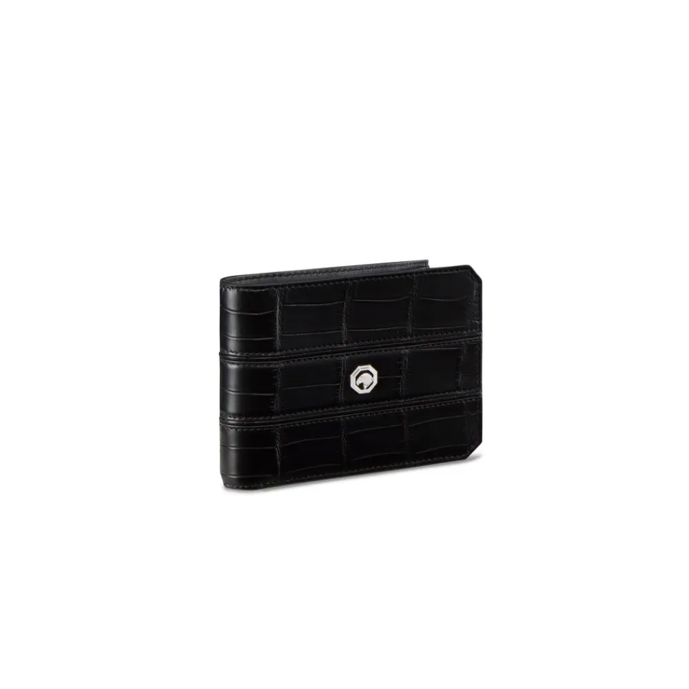 Hot Handmade Crocodile Bifold Wallet Small Leather Goods