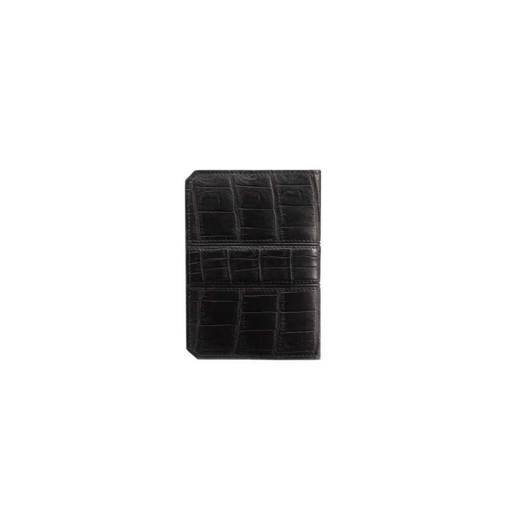 Discount Handmade Crocodile Bifold Wallet Small Leather Goods