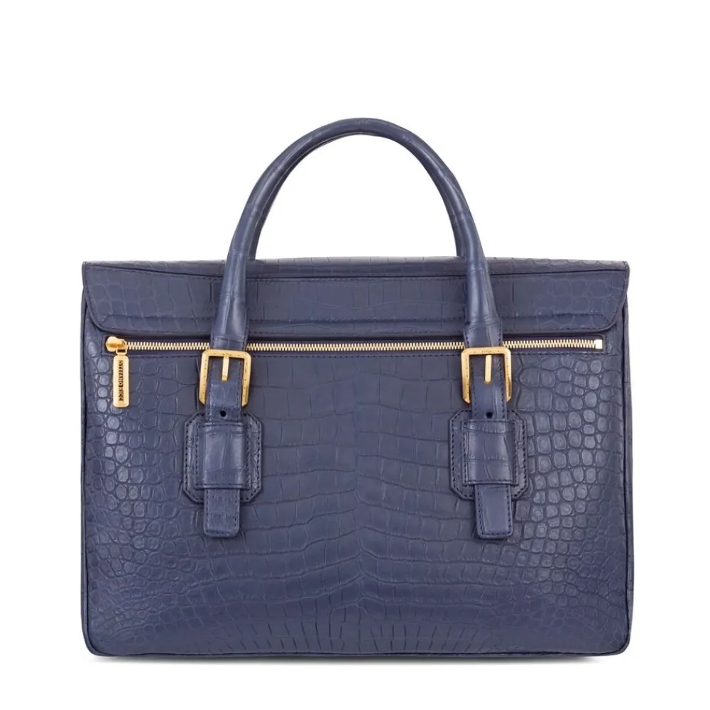 Fashion Handmade Crocodile Briefcase Bags
