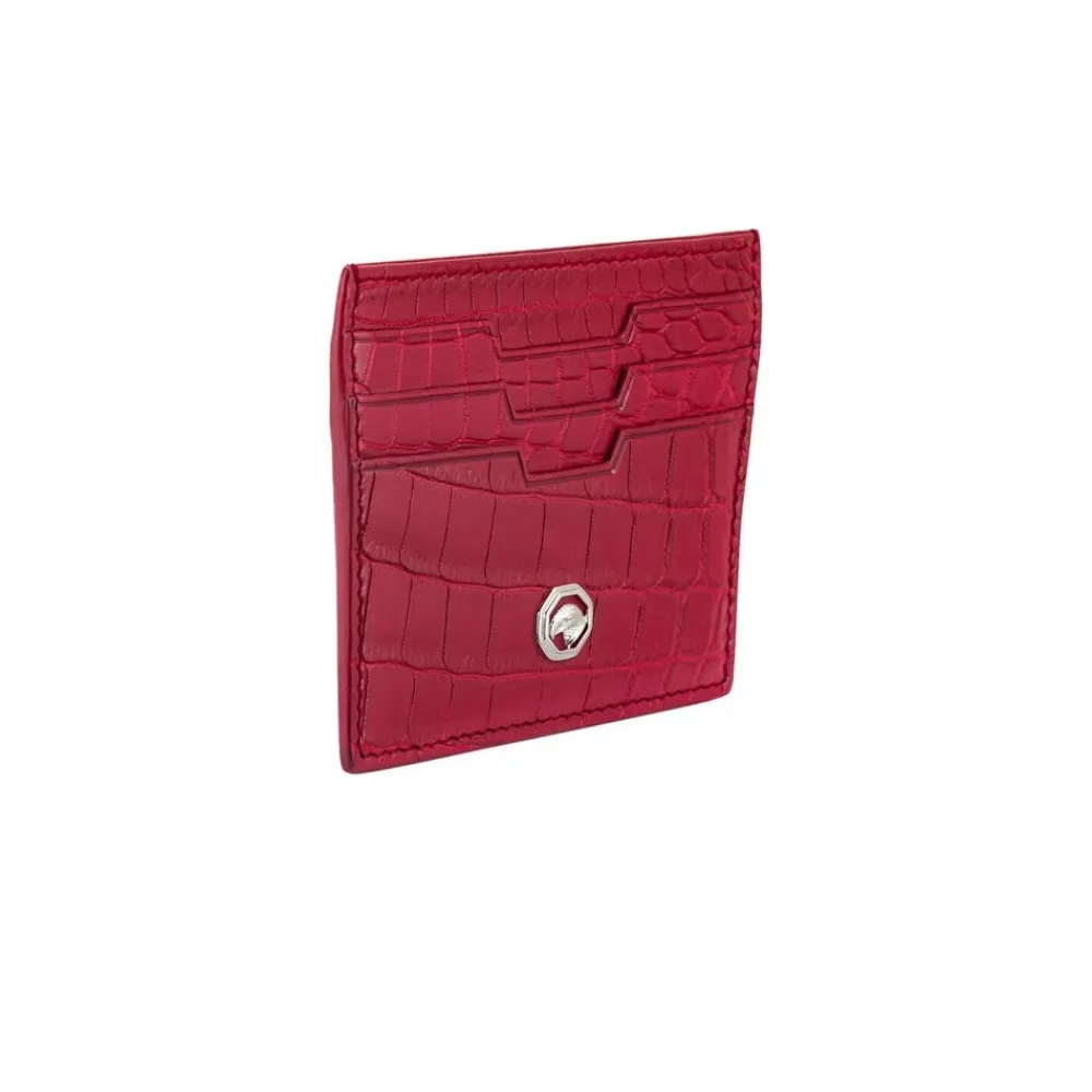 Online Handmade Crocodile Card Holder Small Leather Goods