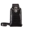 Clearance Handmade Crocodile Leather Sling Backpack Bags