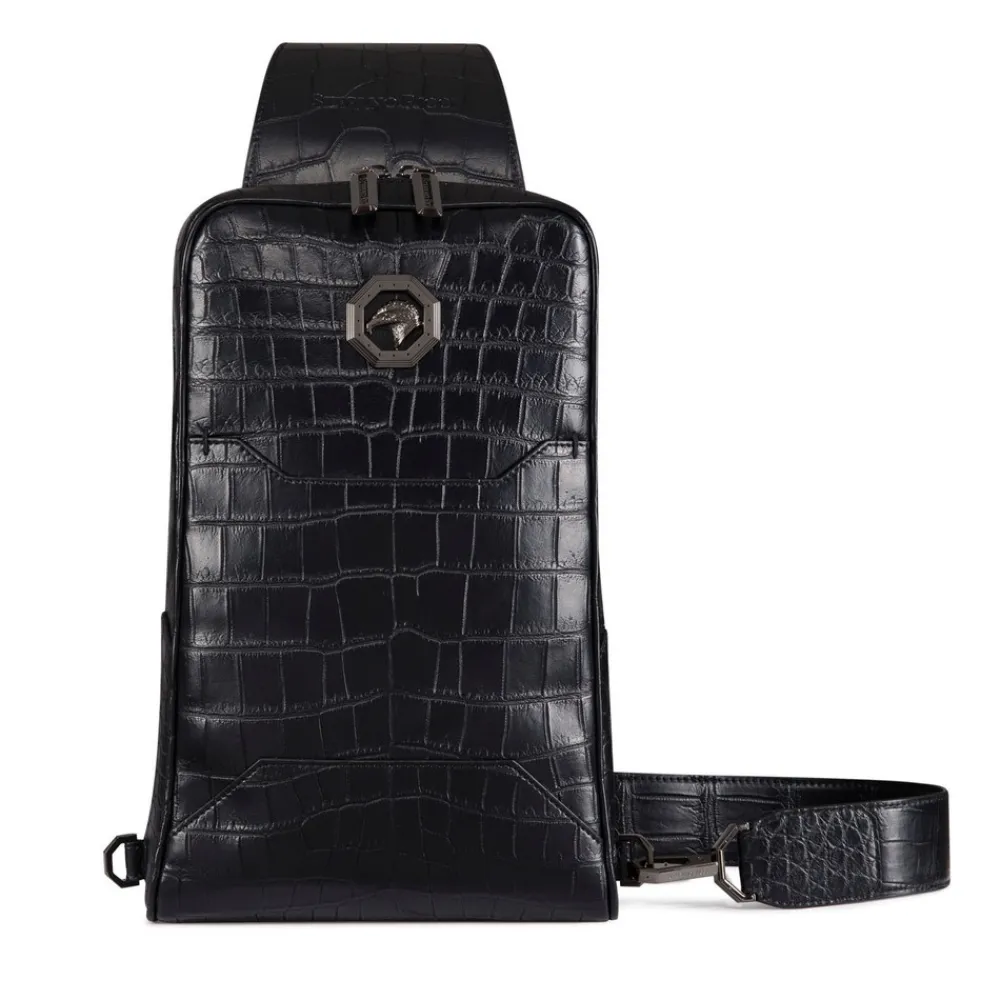 Sale Handmade Crocodile Leather Backpack Bags