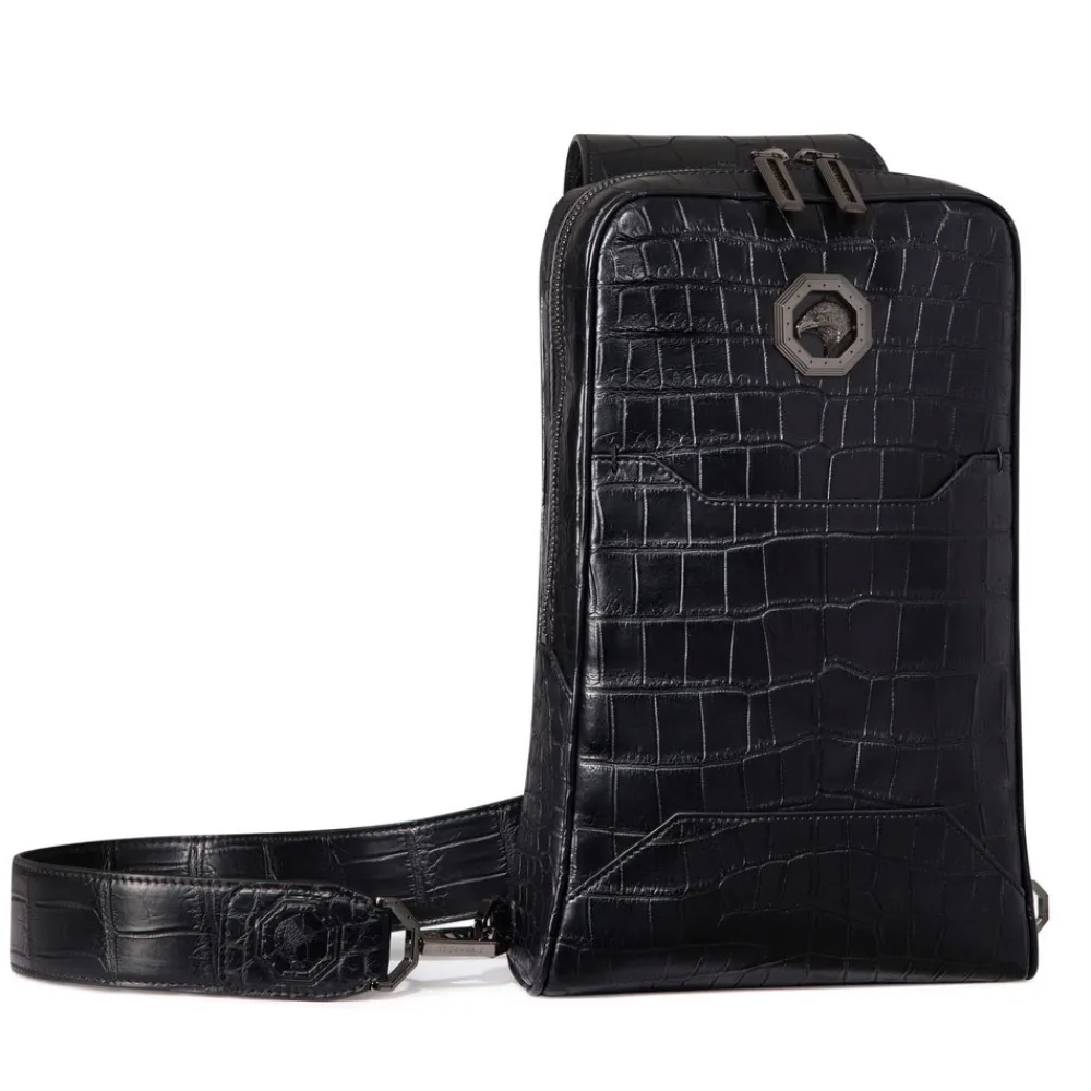 Sale Handmade Crocodile Leather Backpack Bags