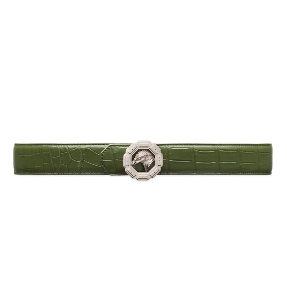 Best Handmade Matted Crocodile Leather Belt Belts