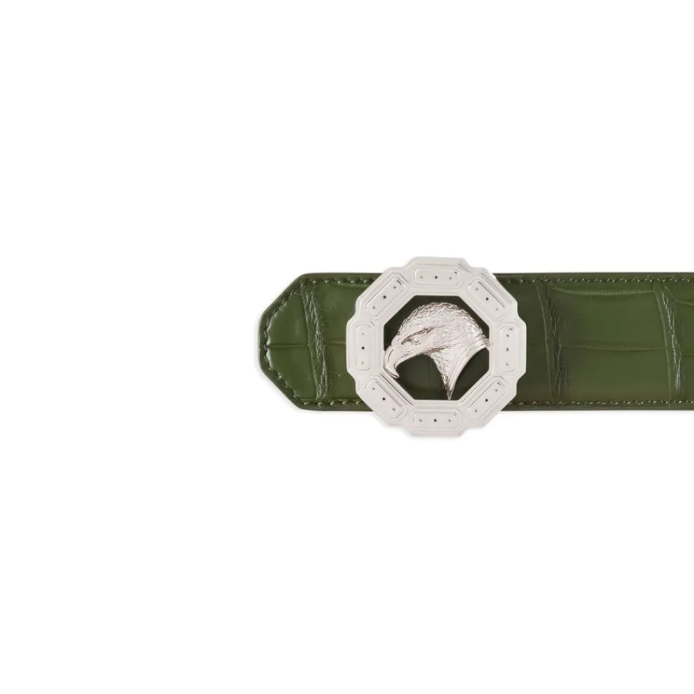 Best Handmade Matted Crocodile Leather Belt Belts