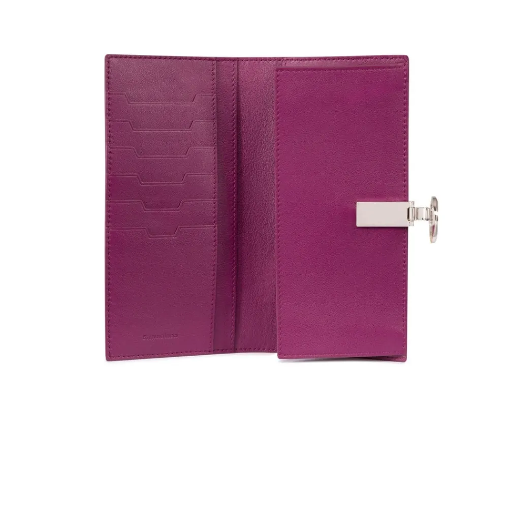 Best Handmade Matted Crocodile Clasp Wallet Small Leather Goods