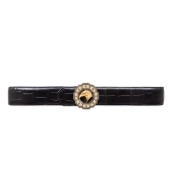 Outlet Handmade Matted Crocodile Belt Belts