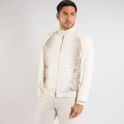 Best Himalaya Crocodile And Nappa Leather Blouson Mens Outerwear