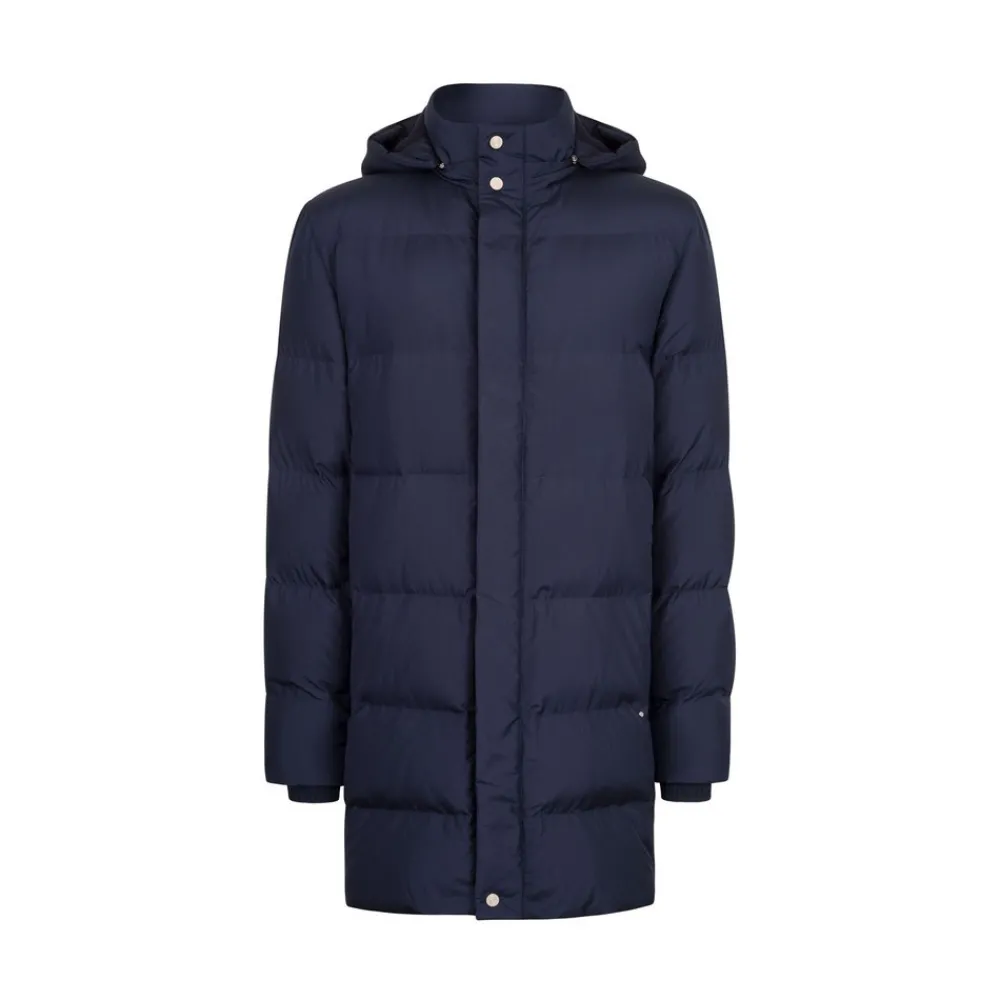 Clearance Hooded Down Coat Mens Outerwear