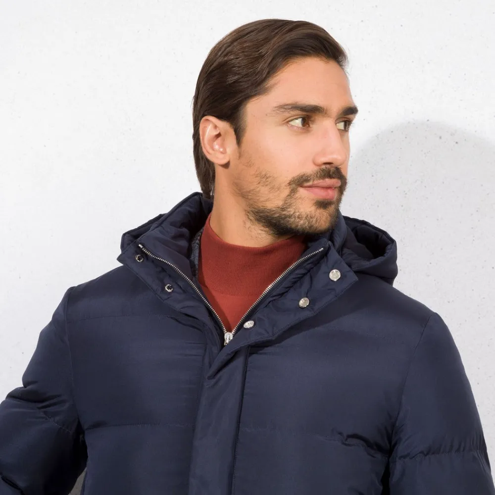 Clearance Hooded Down Coat Mens Outerwear